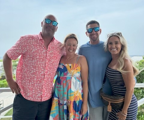 (L to R) Capt. Chris Parker, Katie Parker, Capt. Kyle Potts, Jessica Potts, owners of 3 new TowBoatUS on-water assistance ports in the Delta.
